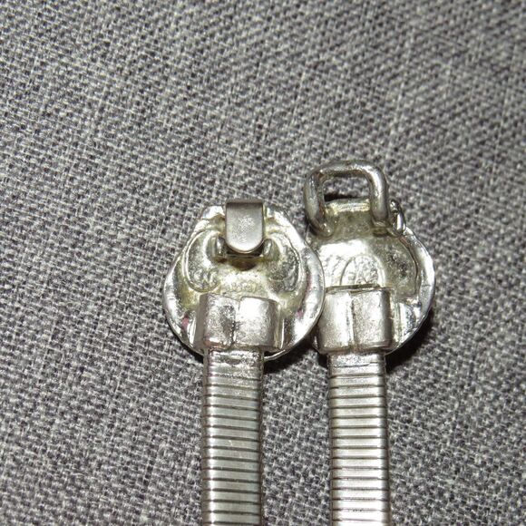 Mimi Di Niscemi Vintage Scallop Shell Seashell Silver Tone Stretch Belt Size M-L - Picture 4 of 11